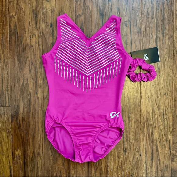 GK Other - Pink GK Leotard with Sequined Design
